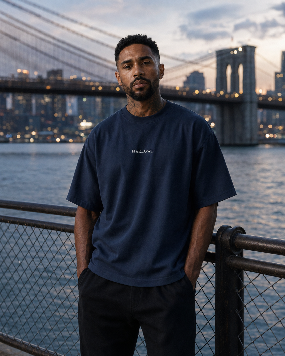 THE CORE TEE NAVY